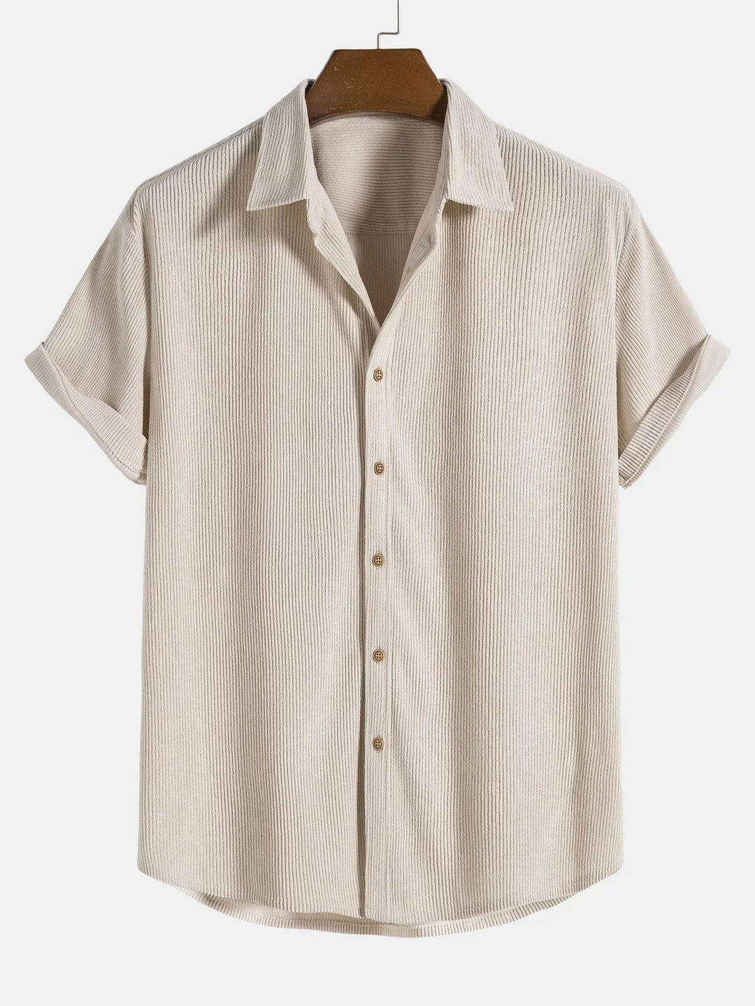 Variant image for Herren Sommer Hemd Leicht Atmungsaktiv Cordstoff Stilvoll und Bequem-7