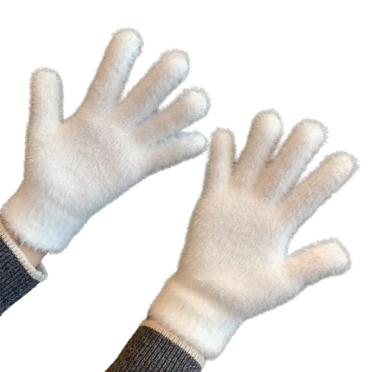 Nerz-Samt Winterhandschuhe