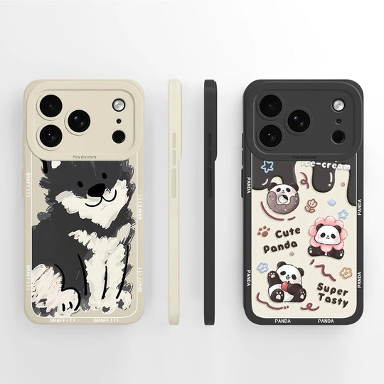 iPhone 17 Pro Max Hülle Cartoon Panda Design Stylish 5