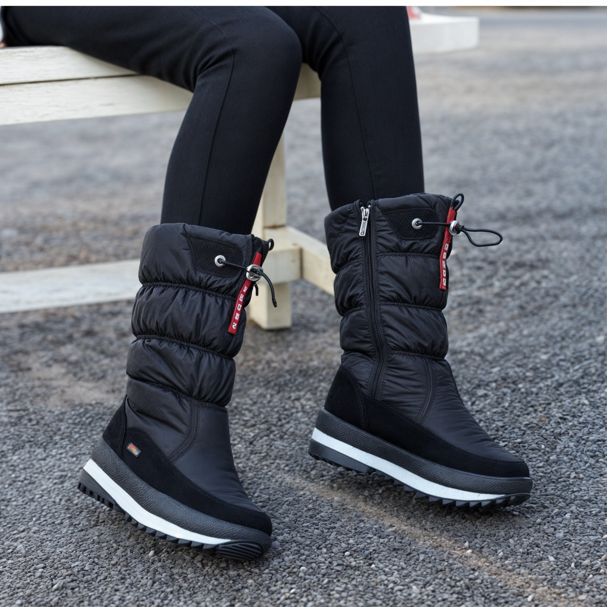 Winterstiefel aus dickem Plüsch für Frauen