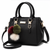 Damenhandtasche aus Leder mit Quaste