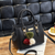 Damenhandtasche aus Leder mit Quaste