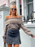 Off-Shoulder-Strickpullover für Frauen