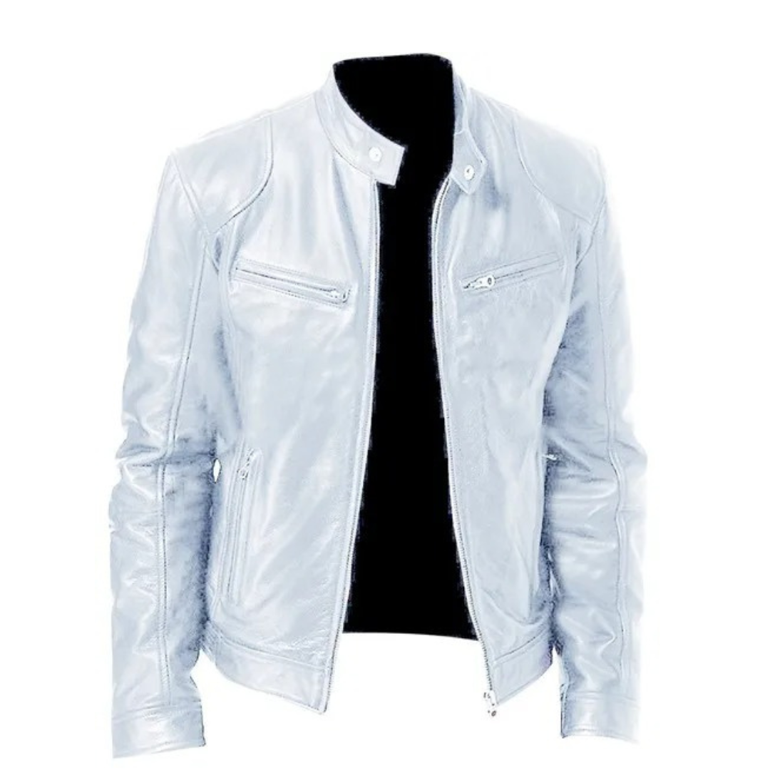 Herren Slim Fit Motorradjacke