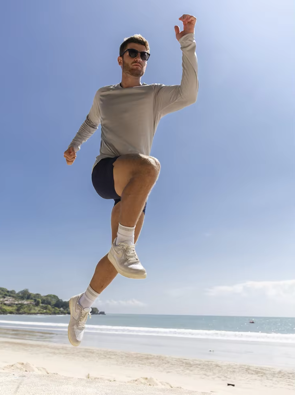 Langarm-T-Shirt aus Baumwolle für Männer