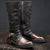 Herren Stiefel Hoch Elegantes Leder Design-1