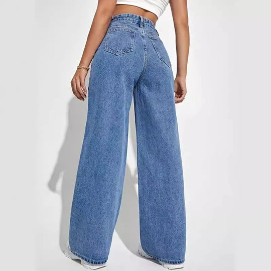 Weite Denim-Jeans für Frauen
