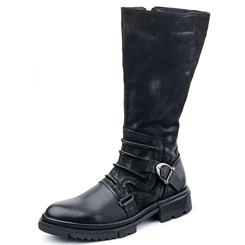 Variant image for Herren Stiefel Hoch Elegantes Leder Design-8