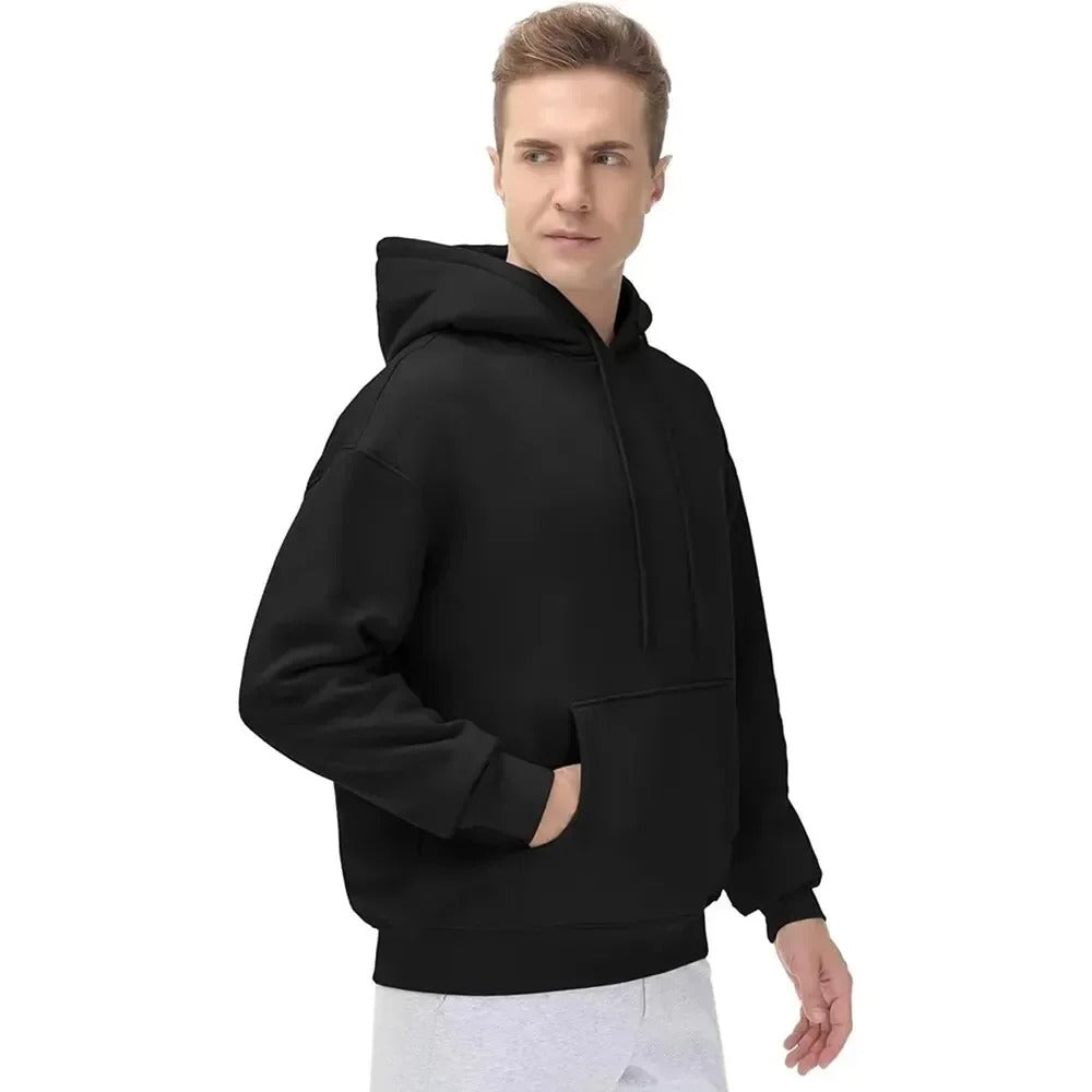 Heren Lässige Oversize-Kapuzenpullover