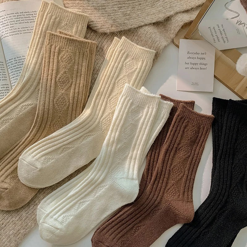 3 Paar/Set Damen Socken aus Kaschmirwolle
