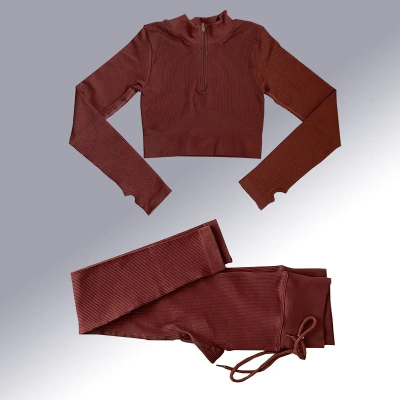 Nahtloses Yoga-Set für Damen