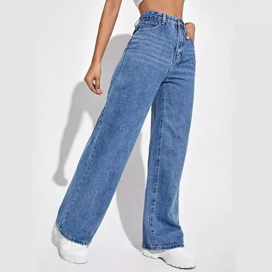 Weite Denim-Jeans für Frauen