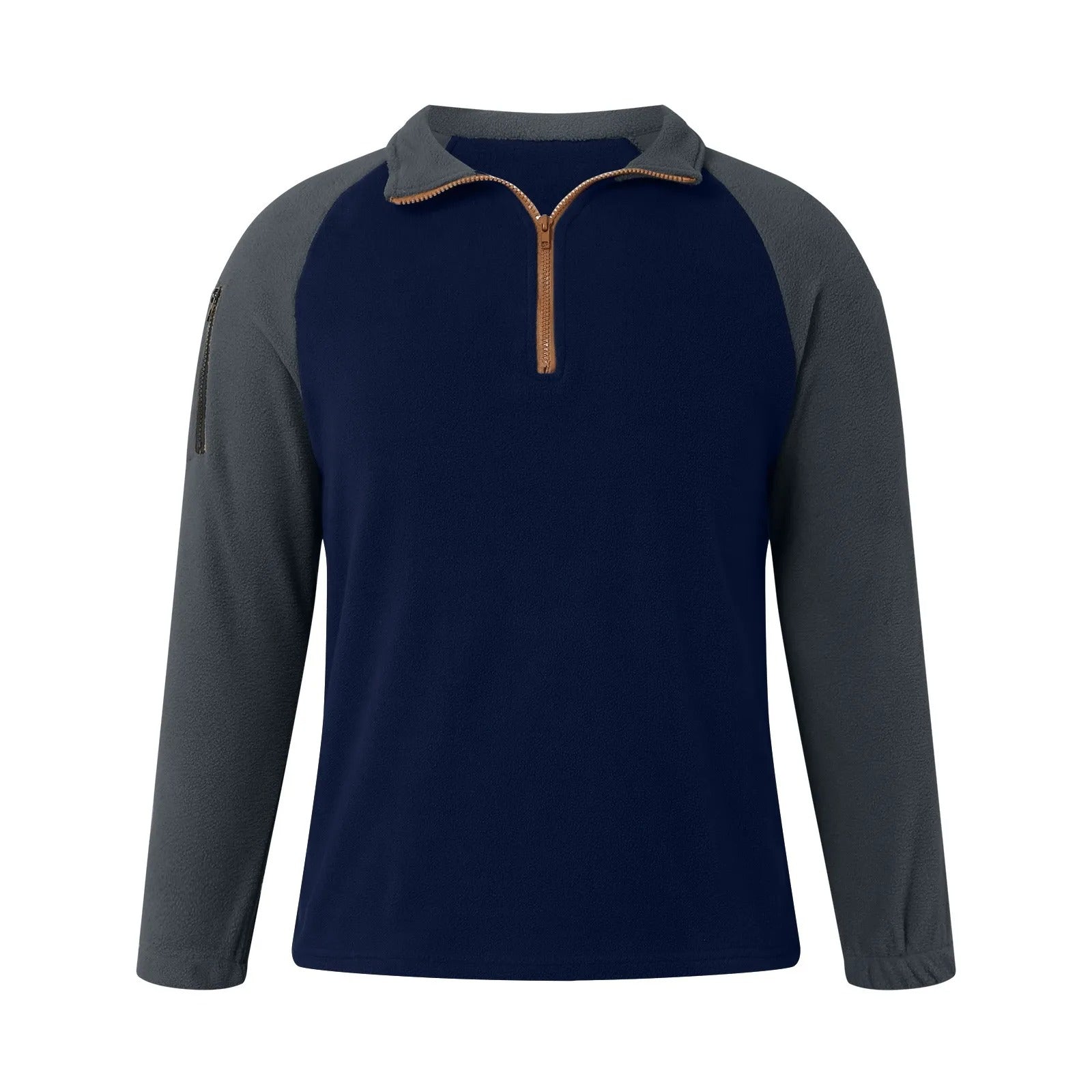 Herren Fleece-Kapuzenjacke