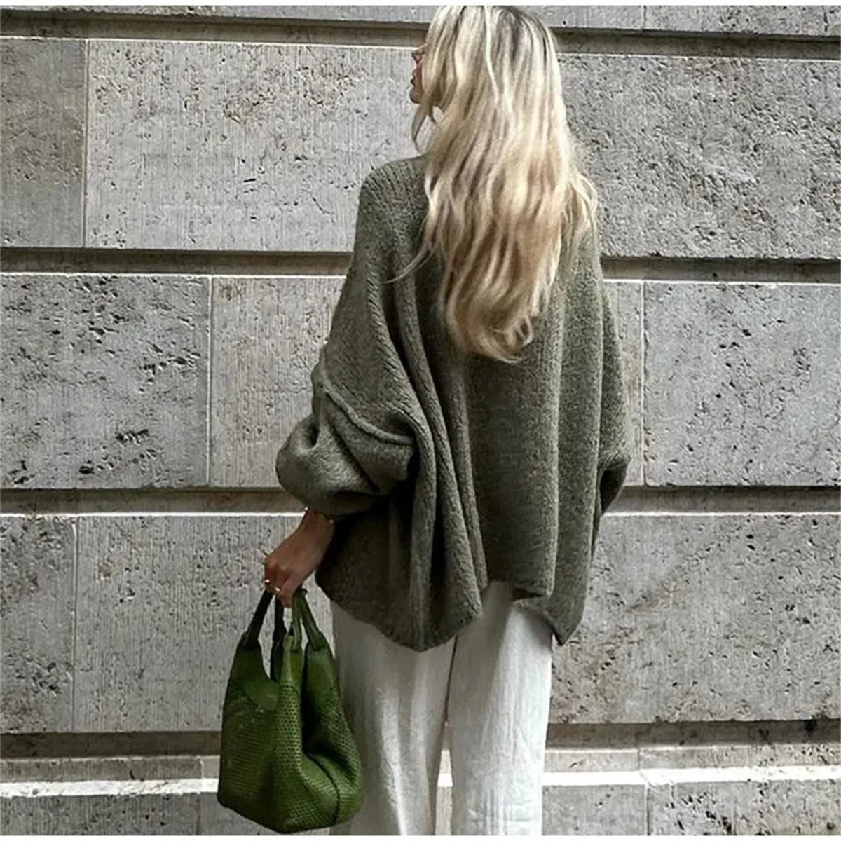 Lässiger weiter Pullover für Frauen