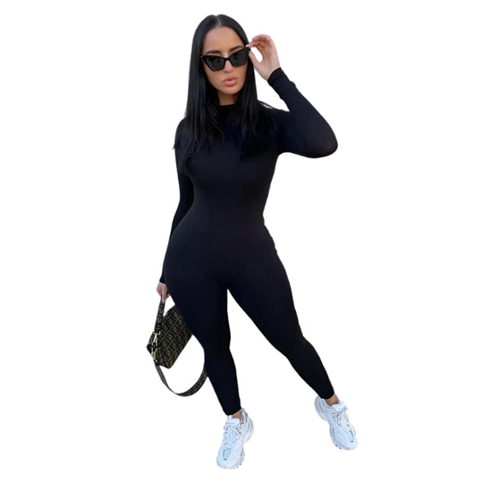 Langärmliger Stretch-Overall für Damen