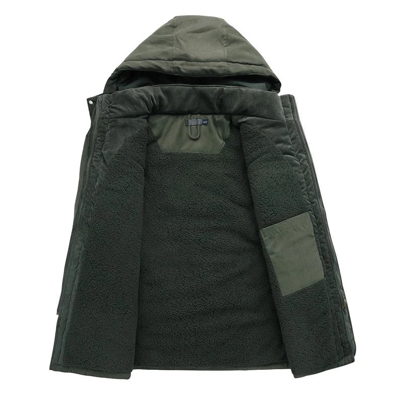 Kaschmir-Fleece-Winterjacke für Männer