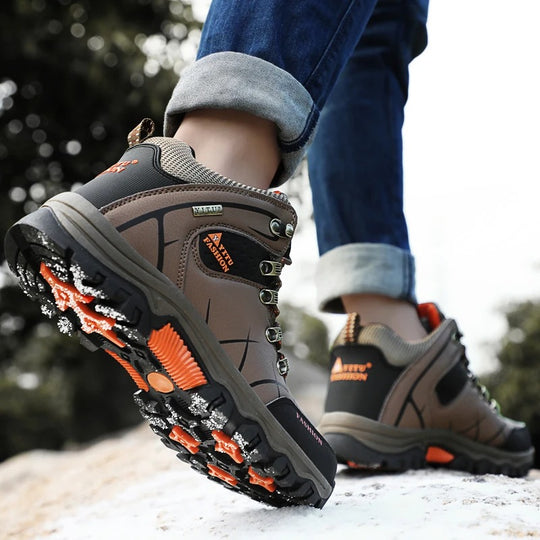 Wasserdichte Leder Herren Turnschuhe