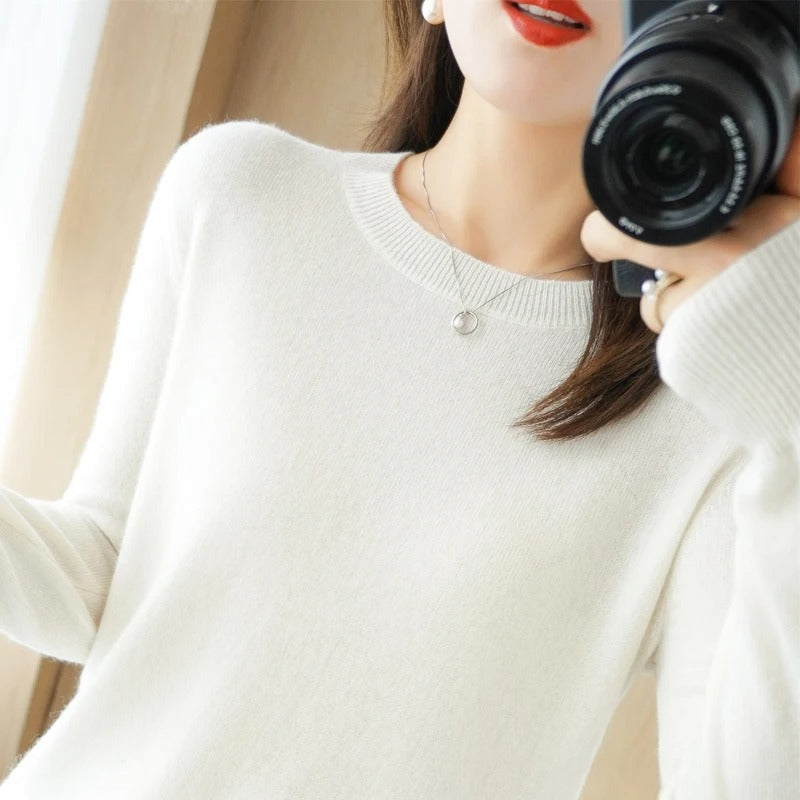 Lässiger Strickpulli für Frauen