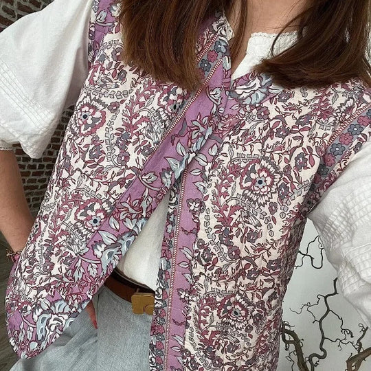 Bedruckte Damen-Baumwolljacke