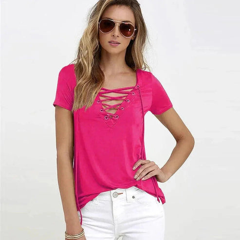 Variant image for Damen T-Shirt Stilvoll Weiches Baumwollmaterial-9