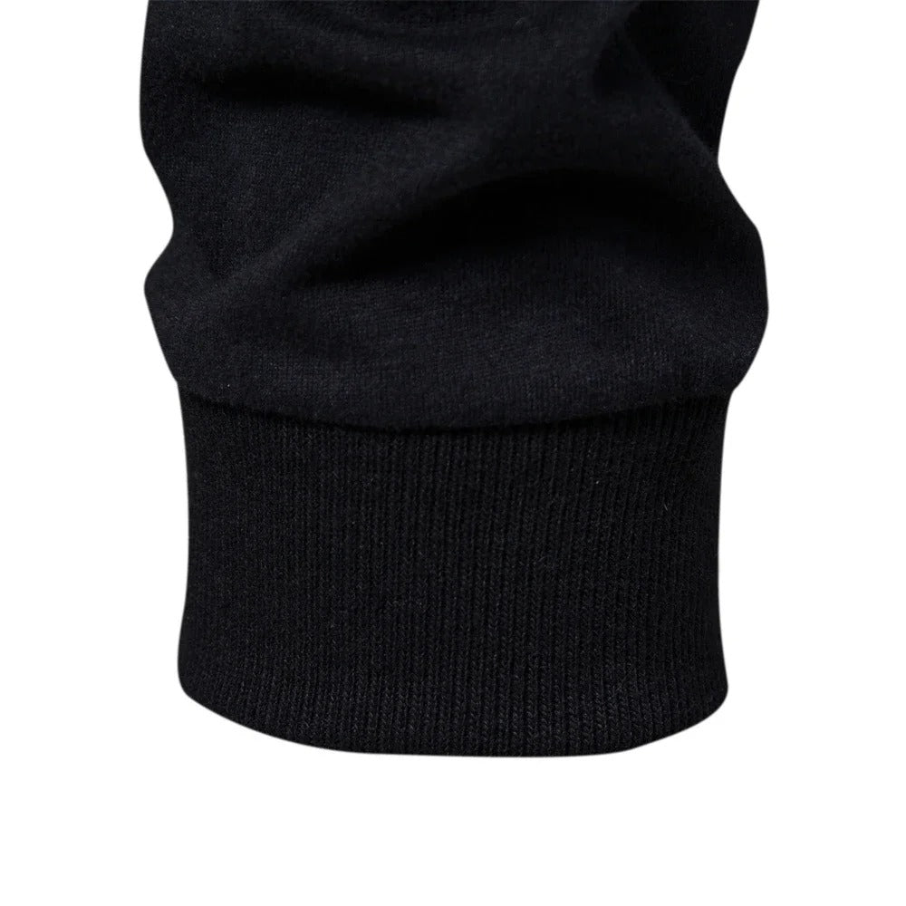 Langärmeliges Patchwork-T-Shirt für Männer