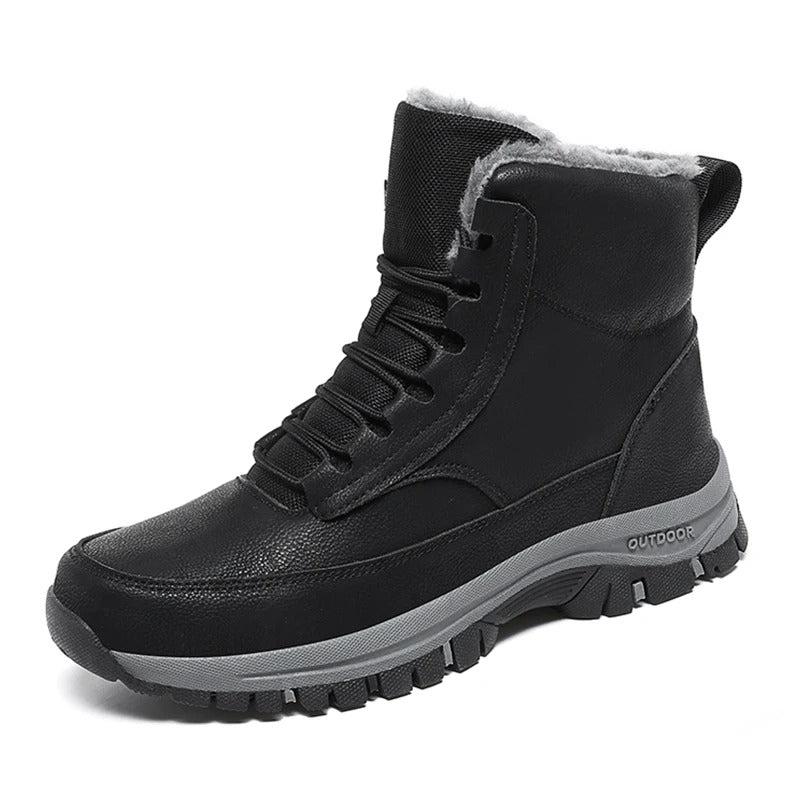 Herren Winter-Schneestiefel mit Fell