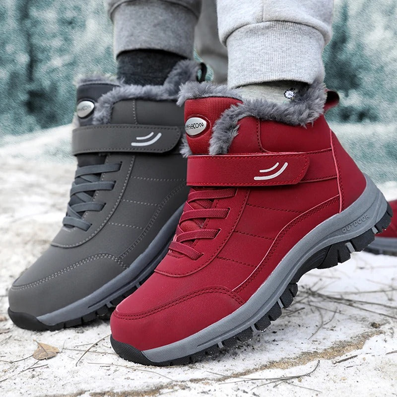 Leichte Damen-Schneestiefel mit Fell