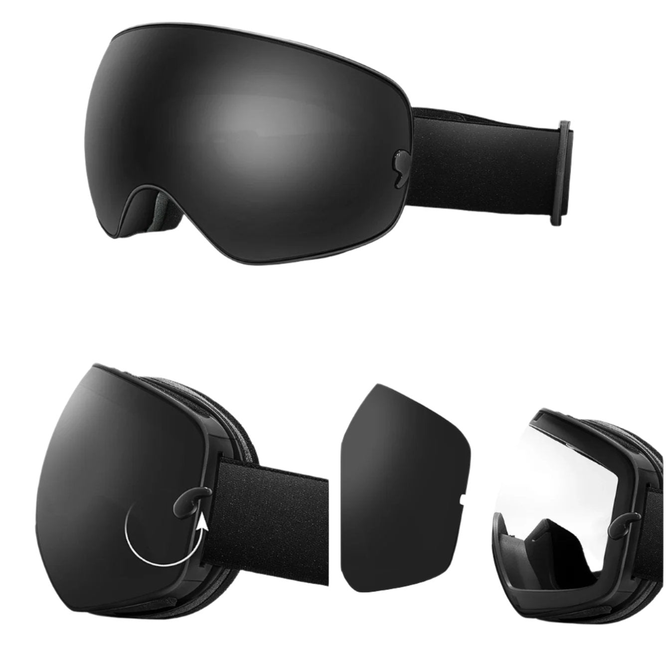 Doppellagige Anti-Beschlag-Skibrille