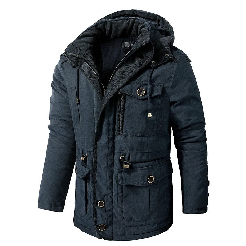 Kaschmir-Fleece-Winterjacke für Männer