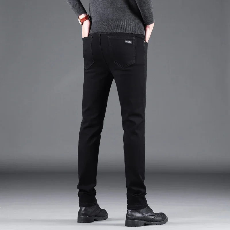 Pure Schwarze Slim Jeans für Männer