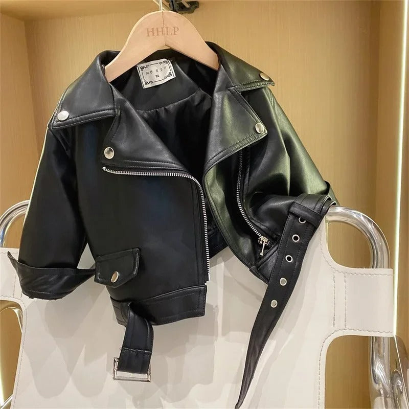Kinder Lederjacke