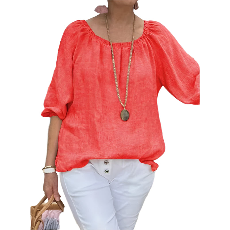 Damen Halbarm Freizeit Bluse