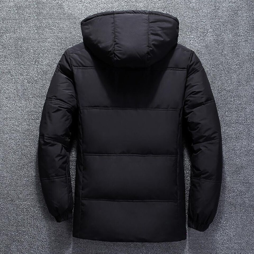 Warme Kapuzen-Pufferjacke für Männer