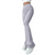 Gerippte Damenhose mit hoher Taille