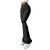 Gerippte Damenhose mit hoher Taille