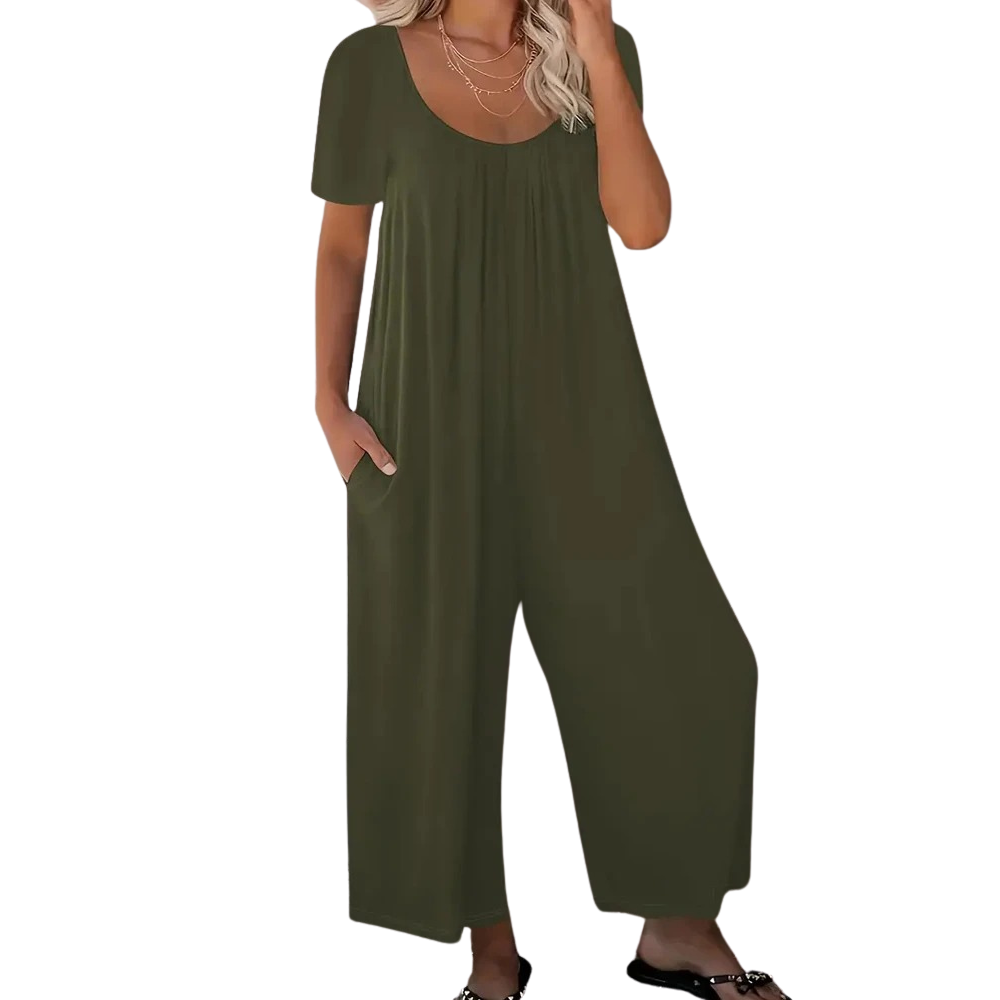 Sommerlicher schicker einfarbiger Overall
