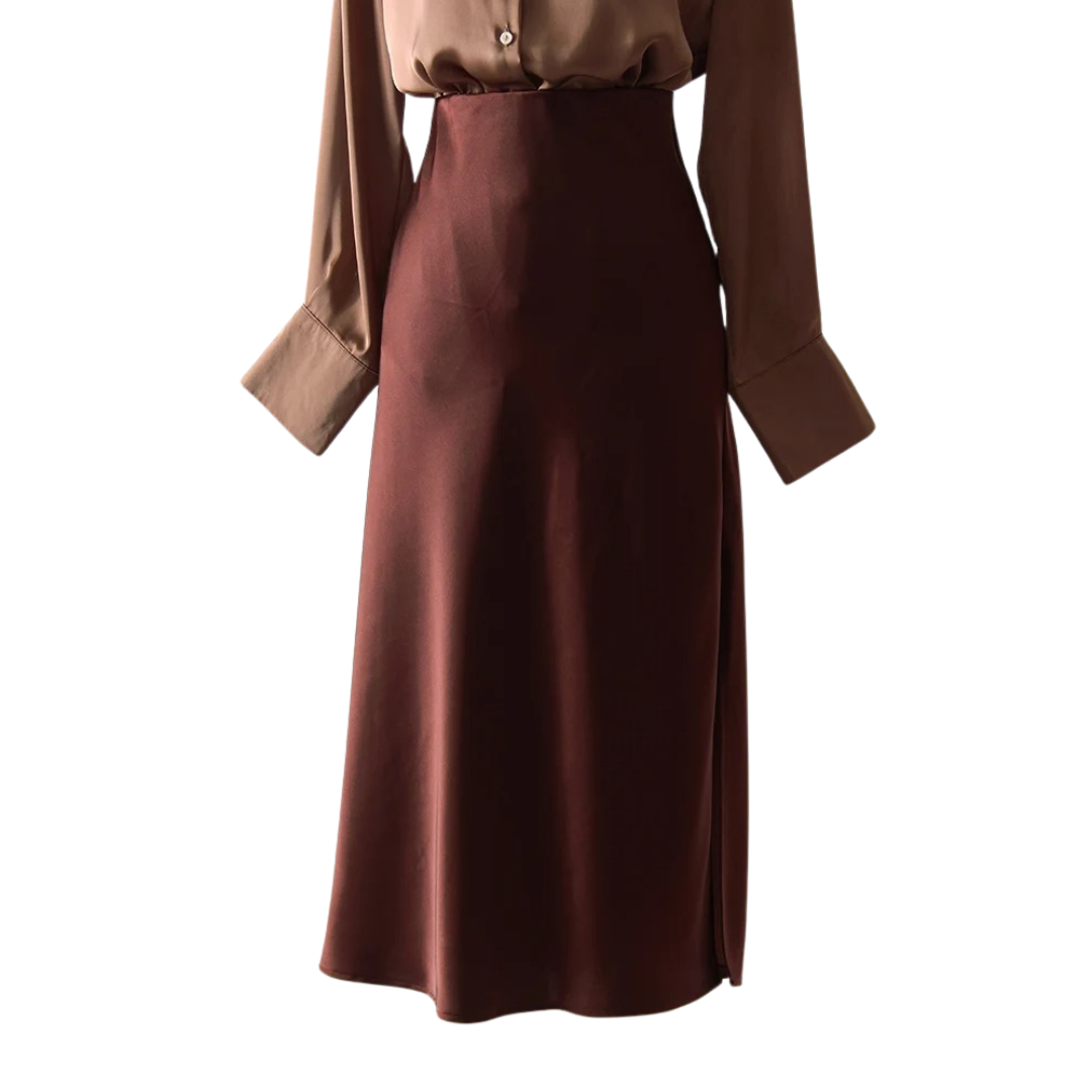 A-Linie Büro-Seitenrock für Damen