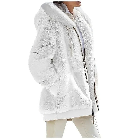 Fleecejacke mit Kapuze für Frauen