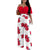 Modischer Overall mit schulterfreier, gesmokter Taille