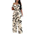 Modischer Overall mit schulterfreier, gesmokter Taille