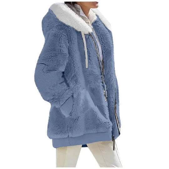 Fleecejacke mit Kapuze für Frauen