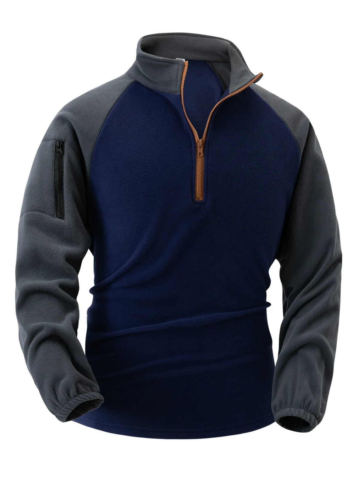 Herren Fleece-Kapuzenjacke