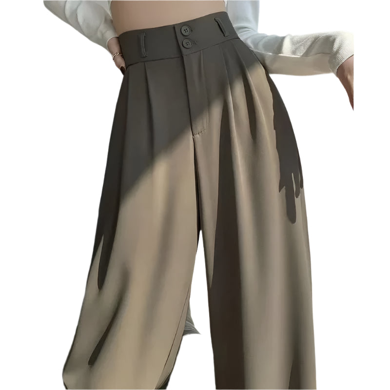 Frauen Koreanischer Stil Baggy-Hose mit hoher Taille