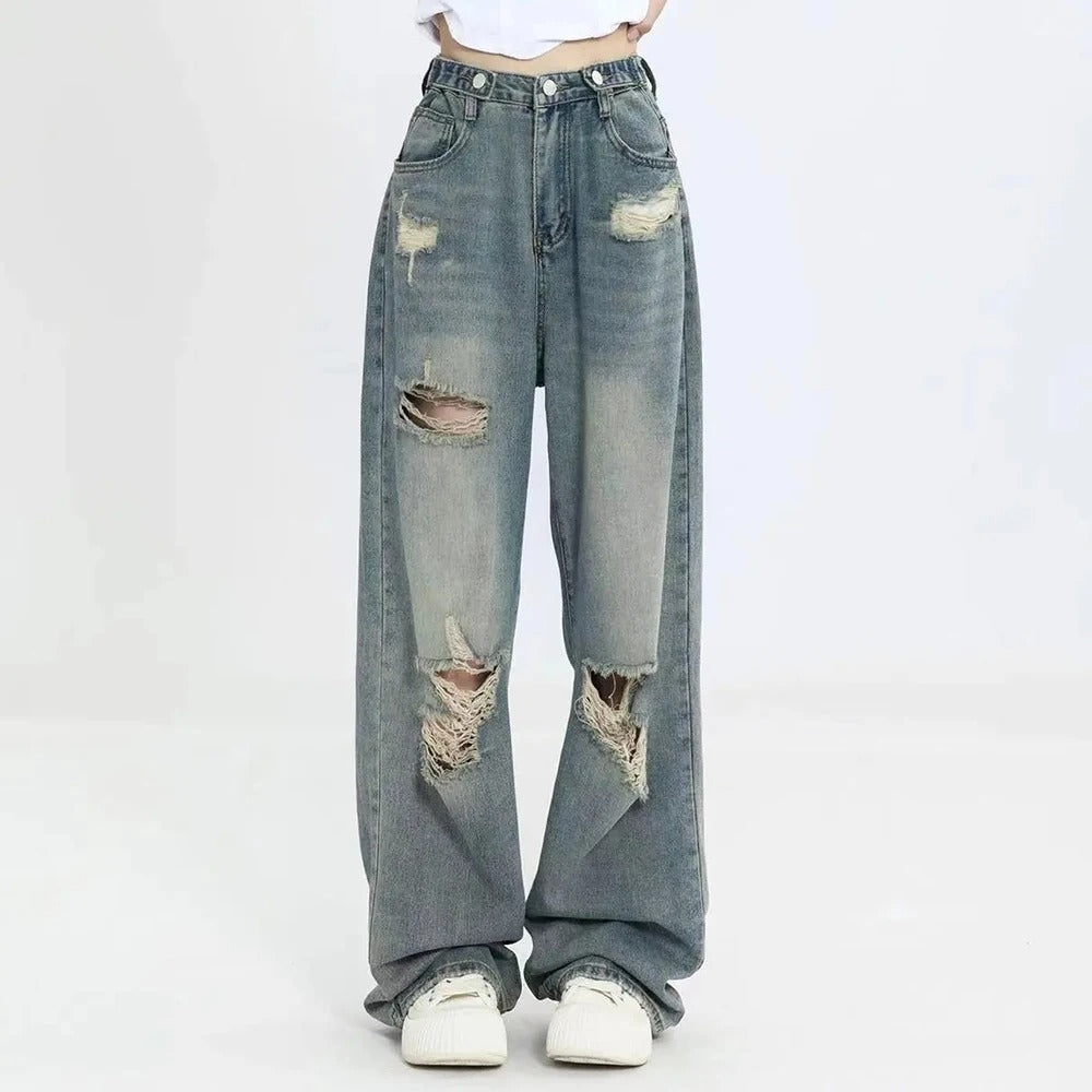 High Street Vibe Damenhose mit weitem Bein