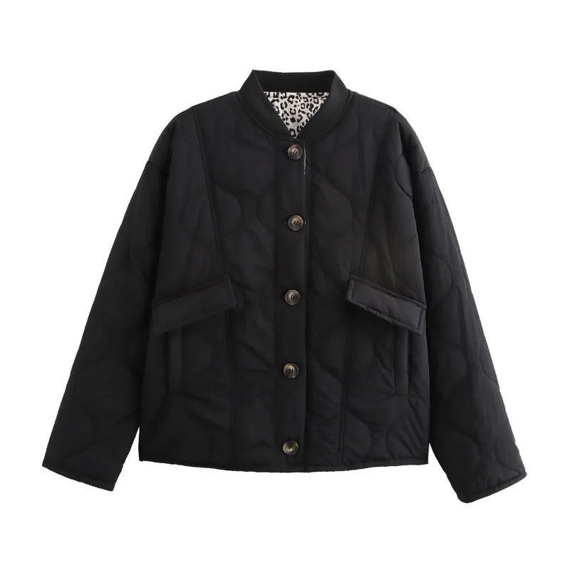 Wattierte Jacke mit Fronttasche für Damen