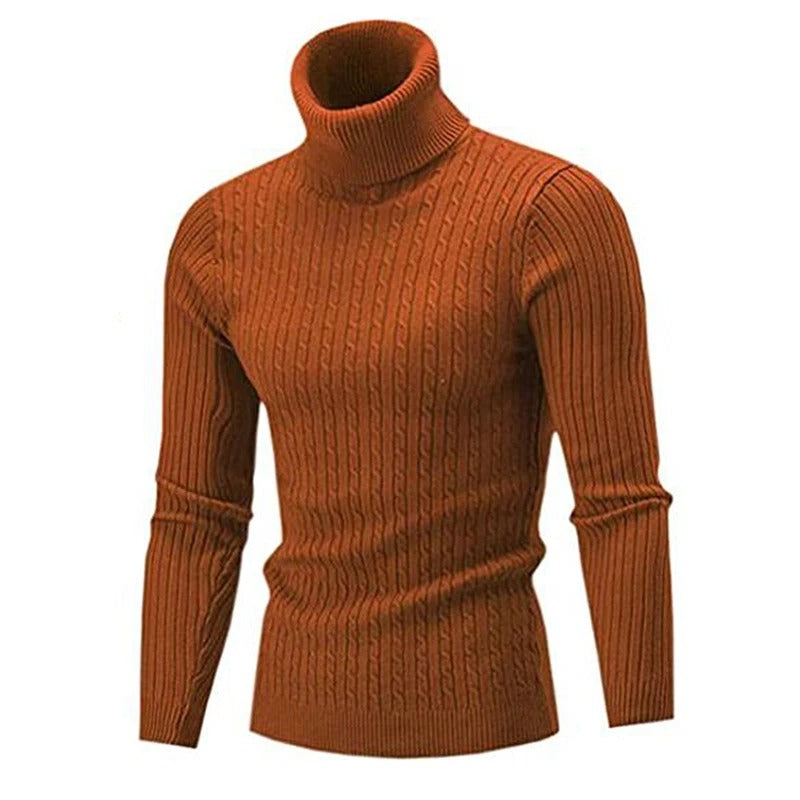 Herren-Rollkragenpullover aus Strick