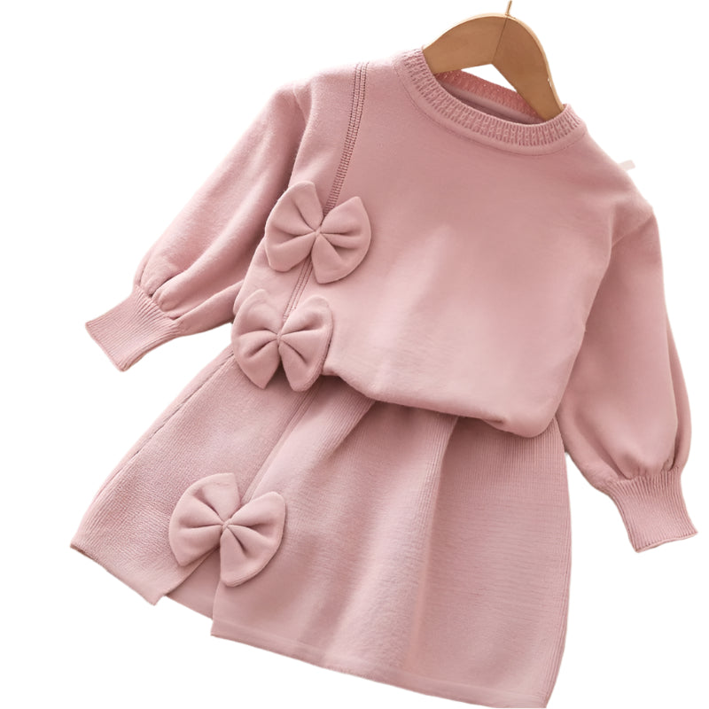 Winterset aus Sweatshirt und Rock für Kinder