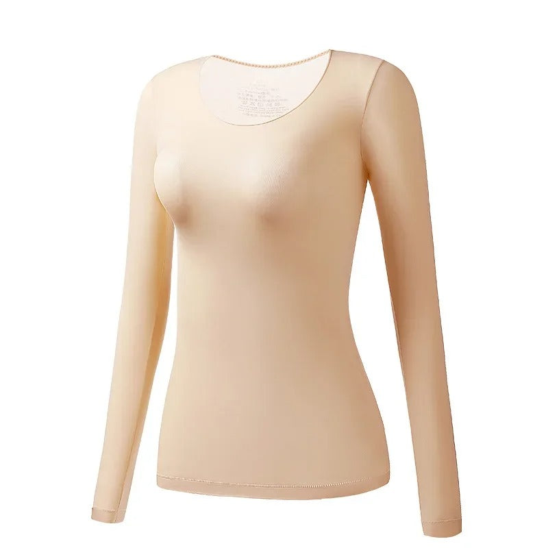 Dünnes langärmeliges Thermohemd für Frauen