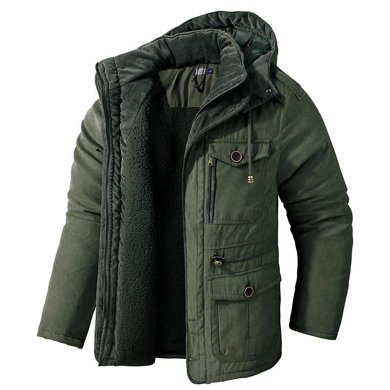 Kaschmir-Fleece-Winterjacke für Männer