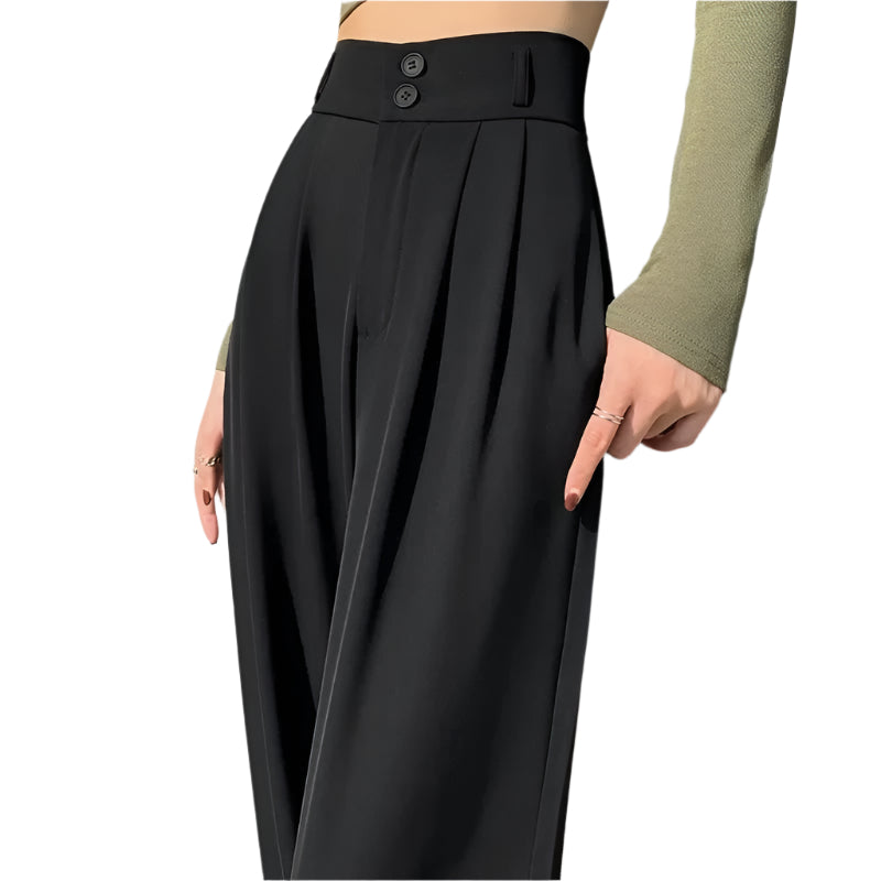 Frauen Koreanischer Stil Baggy-Hose mit hoher Taille